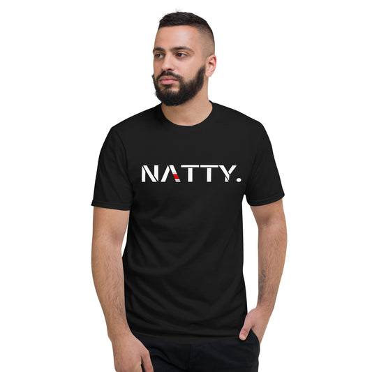 White NATTY. Logo Cotton T-Shirt
