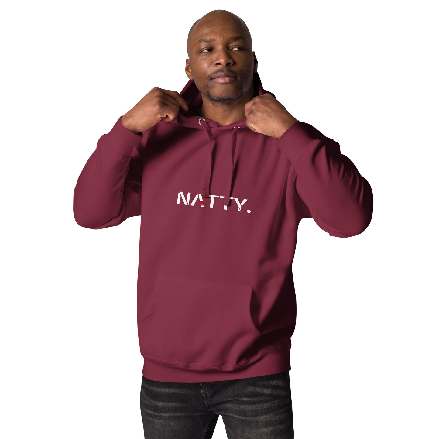 Classic NATTY. Logo Hoodie (White Font)