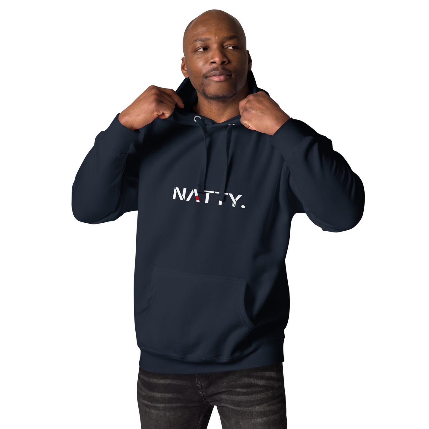 Classic NATTY. Logo Hoodie (White Font)